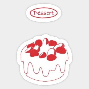 Strawberry Chiffon Cake Sticker